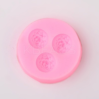 Flower Design DIY Food Grade Silicone Molds LS-AJEW-L054-71-1
