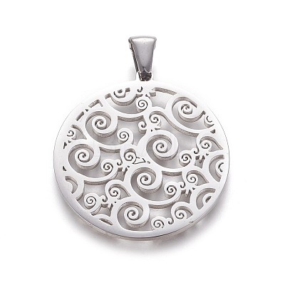 Non-Tarnish 304 Stainless Steel Pendants LS-STAS-F219-01P-1