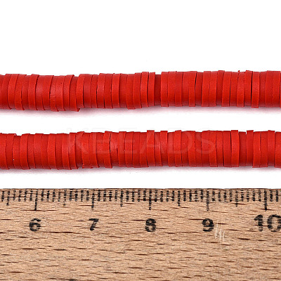 Handmade Polymer Clay Beads Strands CLAY-R089-6mm-038-1