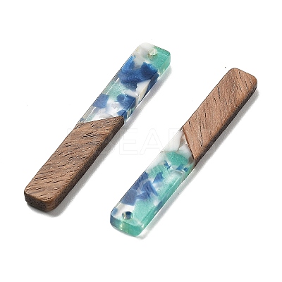 Resin and Walnut Pendants FIND-R051-07G-1