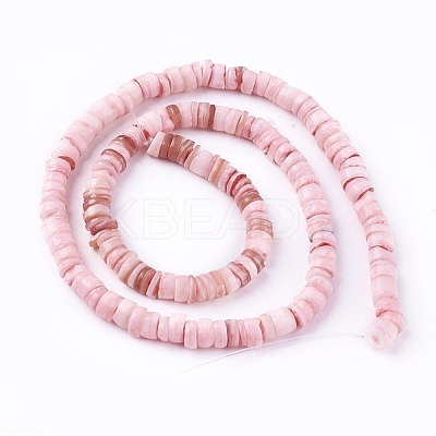 Shell Beads Strands SSHEL-E571-49-1