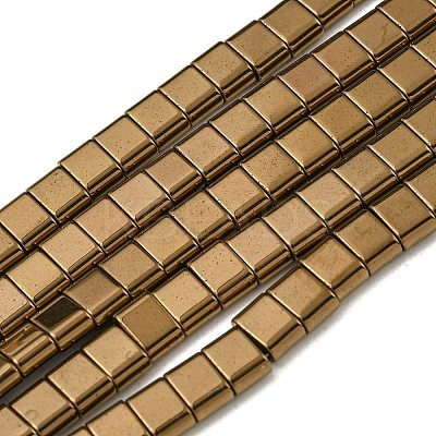 Electroplated Non-magnetic Synthetic Hematite Beads Strands G-C106-B02-13B-1