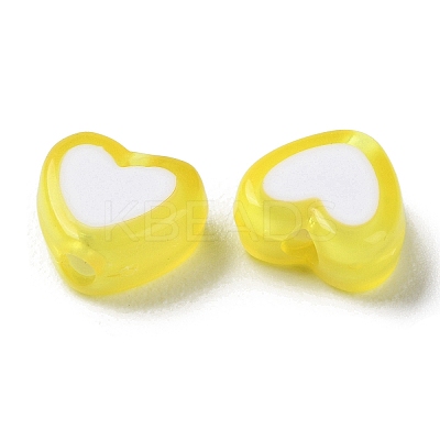 Heart Acrylic Beads TACR-S117-04C-1