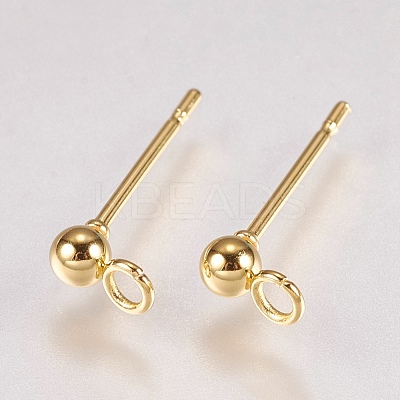 202 Stainless Steel Stud Earring Findings X-STAS-G173-12G-3mm-1