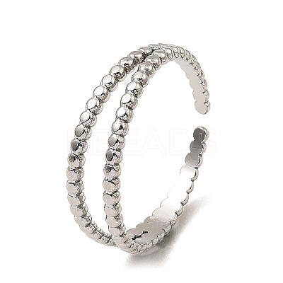 Non-Tarnish 304 Stainless Steel Open Cuff Rings RJEW-Z018-12P-1