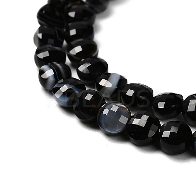 Natural Banded Agate(Dyed & Heated) Beads Strands G-C179-A6mm-21-1