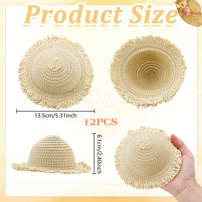 Doll Straw Hat DIY-WH0504-827A-1