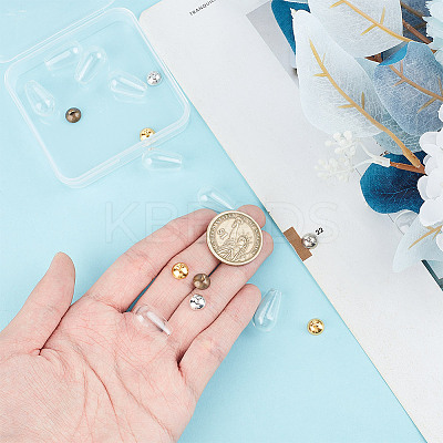 9Pcs 3 Styles Alloy Bead Cap Pendant Bails FIND-DR0001-20B-1