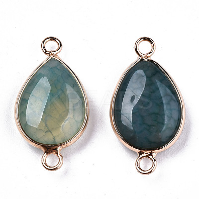 Natural Agate Links Connectors G-T131-49G-1