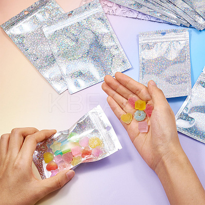 40Pcs 4 Styles Laser Plastic Resealable Bags OPP-TA0001-11-1