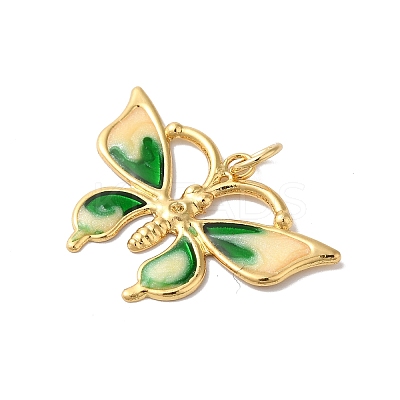 Rack Plating Brass Enamel Pendants KK-G504-04G-03-1