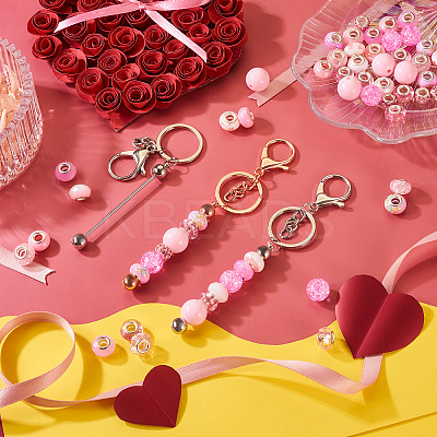 Valentine's Day DIY Beadable Keychain Making Kit DIY-TA0006-66-1