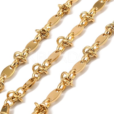 304 Stainless Steel Oval with knot Link Chains CHS-F022-03G-1