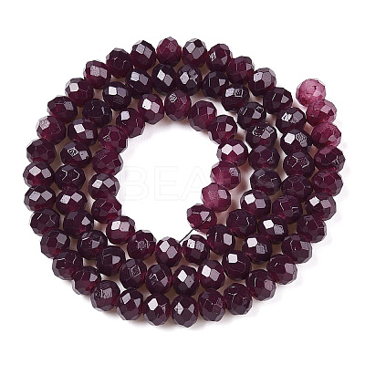 Baking Paint Imitation Jade Glass Bead Strands LS-DGLA-A034-J4MM-A02-1