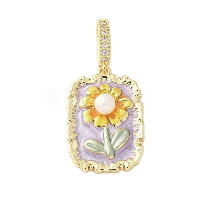 Brass Enamel Pendants LS-KK-F886-01G-09-1