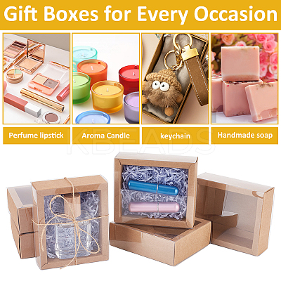Rectangle Kraft Paper Drawer Boxes CON-WH0089-119A-1