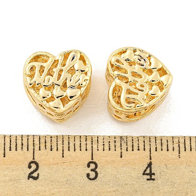 Mother's Day Rack Plating Alloy European Beads FIND-B034-31G-1