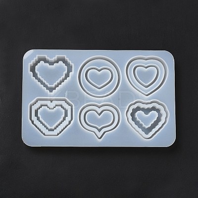 Heart DIY Silicone Quicksand Molds LS-DIY-G079-07A-1