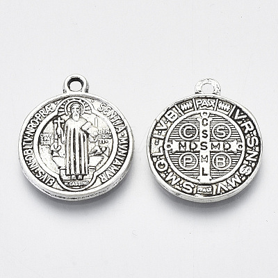 (TIBEB-A9489-AS-FF) Tibetan Style Alloy Pendants LS-TIBEP-N005-12AS-RS-1