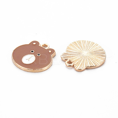 Alloy Enamel Pendants ENAM-S121-173-RS-1