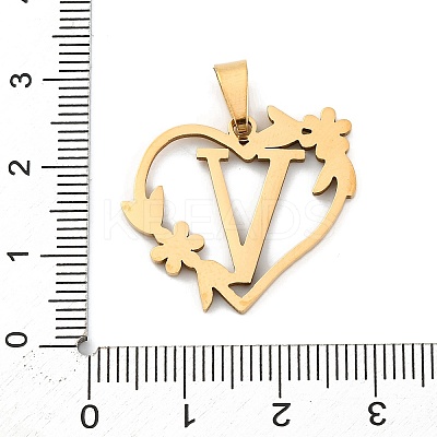 Ion Plating(IP) 201 Stainless Steel Pendants STAS-N103-183G-V-1