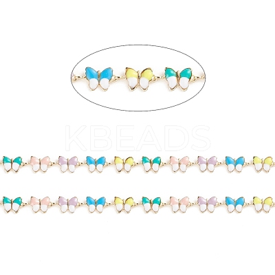 Brass Enamel Link Chains LS-CHC-E021-09A-1