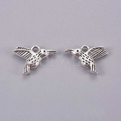 Tibetan Style Alloy Hummingbird Charms Pendants LS-X-TIBEP-1096-AS-LF-1