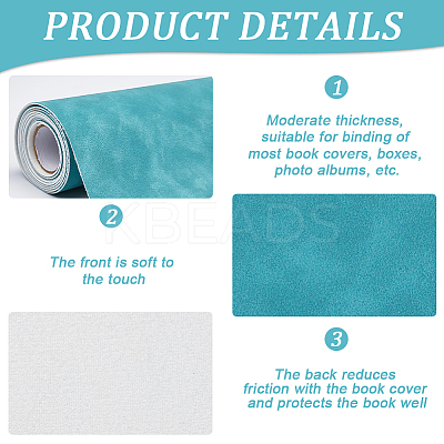 Frosted PU Leather Fabric DIY-WH0622-061E-1