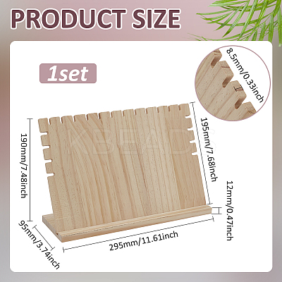 Wood Jewelry Display Stand ODIS-WH0030-177A-1