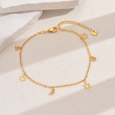 Fashionable Vintage Beach Style Brass Fringed Adjustable Anklets for Women RU9531-2-1