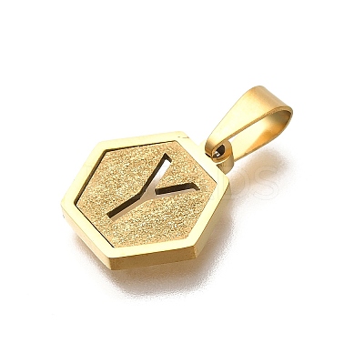 304 Stainless Steel Charms STAS-H227-01G-Y-1