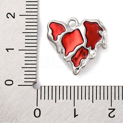 Alloy Enamel Pendants FIND-U024-02P-01-1