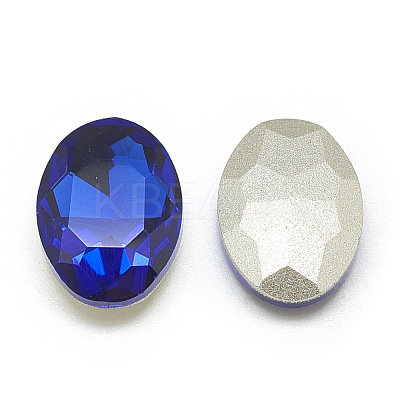 Pointed Back Glass Rhinestone Cabochons RGLA-T080-13x18mm-11-1