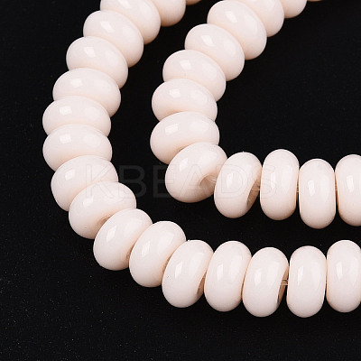Opaque Spray Painted Glass Beads GLAA-ZX008-6mm-18H-1