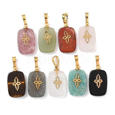 Natural Mixed Stone Pendants G-G461-07G-1