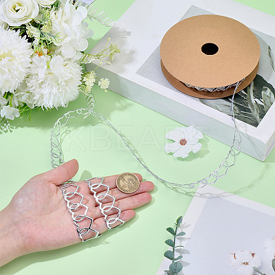 Polyester Heart Ribbon DIY-WH20048-086E-1