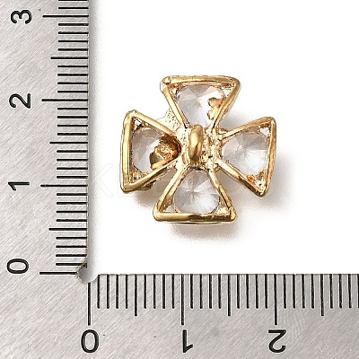 Rack Plating Brass Micro Pave Cubic Zirconia Pendants KK-F883-10G-01-1