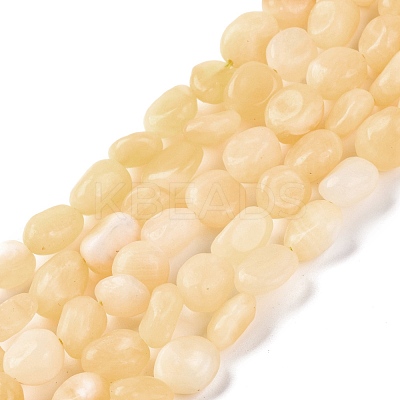 Natural Yellow Jade Beads Strands G-G146-A20-01-1