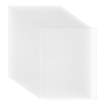 50Pcs Rectangle BOPS Heat Shrink Sheets Film DIY-AR0005-03-1