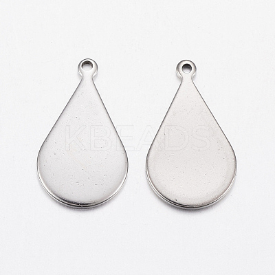 Tarnish Resistant 304 Stainless Steel Stamping Blank Tag Pendants STAS-L200-92P-1