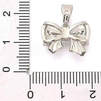 Brass Micro Pave Cubic Zirconia Charms KK-S049-17P-1