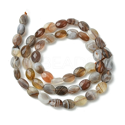 Natural Botswana Agate Beads Strands G-H004-B02-01-1