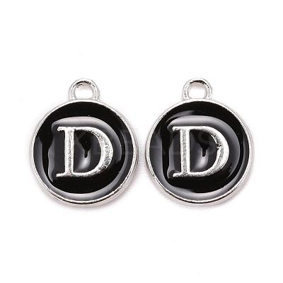 Platinum Plated Alloy Charms X-ENAM-S118-02D-P-1