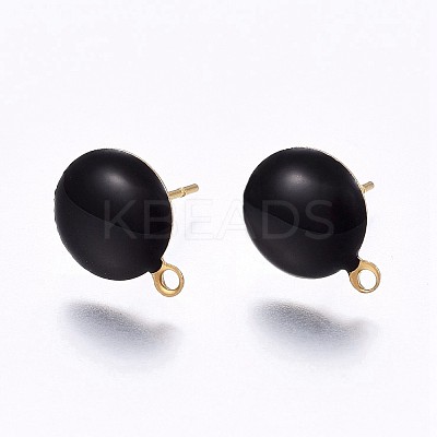 Ion Plating(IP) 304 Stainless Steel Stud Earring Findings LS-X-STAS-P203-A02-02-1