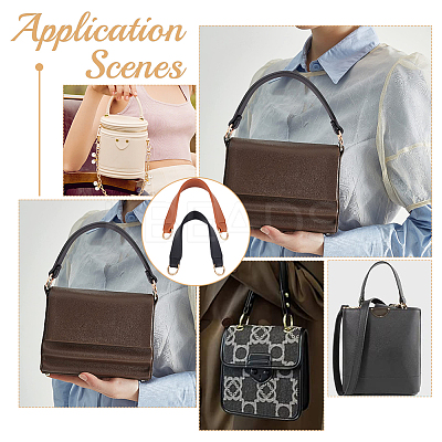 2Pcs 2 Colors PU Leather Bag Strap FIND-WR0009-28-1