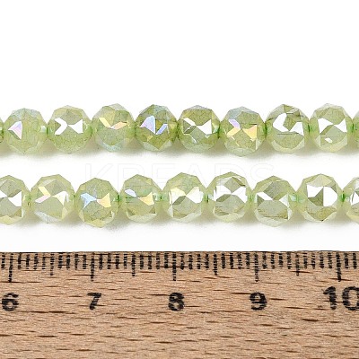 Anti-Tarnish Electroplate Glass Beads Strands GLAA-N064-6mm-07-1
