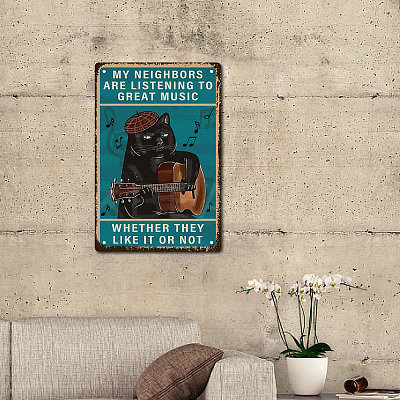 Vintage Metal Iron Tin Sign Poster AJEW-WH0157-671-1