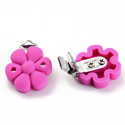 Food Grade Eco-Friendly Silicone Baby Pacifier Clips SIL-S003-04G-1
