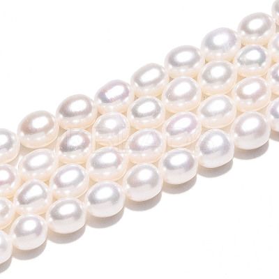 Natural Cultured Freshwater Pearl Beads Strands PEAR-N012-07Z-01-1