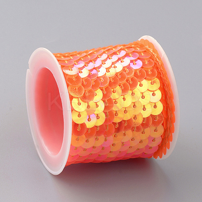 Eco-Friendly Plastic Paillette Beads PVC-Q092-6mm-P88-1
